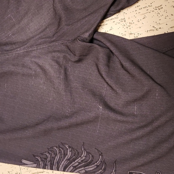 Affliction Embroidered Spell Out Shorts - Picture 11 of 16